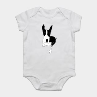 bull terrier Baby Bodysuit